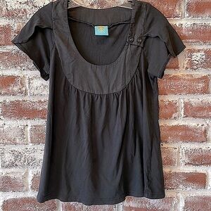 C&C California Black Babydoll top